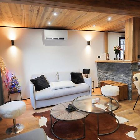 Logement A Megeve Avec Jardin Bagian luar foto